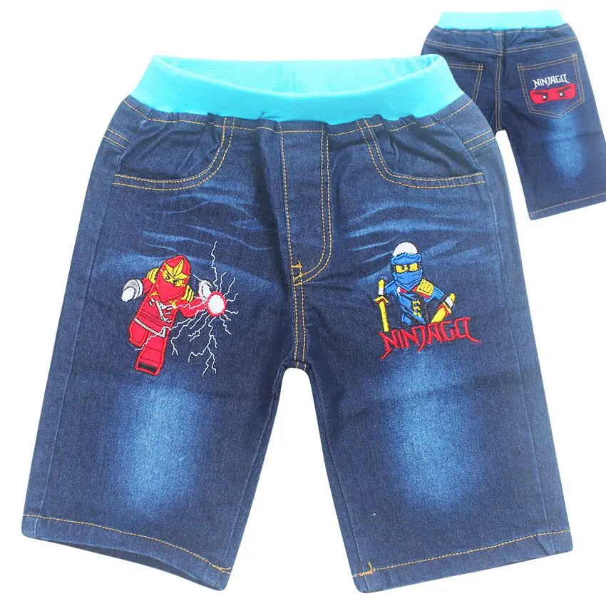Новые летние джинсы для мальчиков Детская одежда из хлопка детские шорты, штаны одежда для малышей с героями мультфильмов - Цвет: color at picture