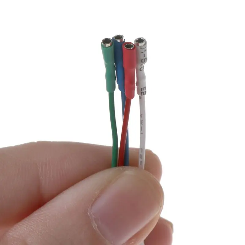 4 шт. Универсальный Серебряный приводит провода Заголовок провода кабель 40 мм для 1,2-1,3 мм шпильки проигрывателя Phono Headshell тонарм