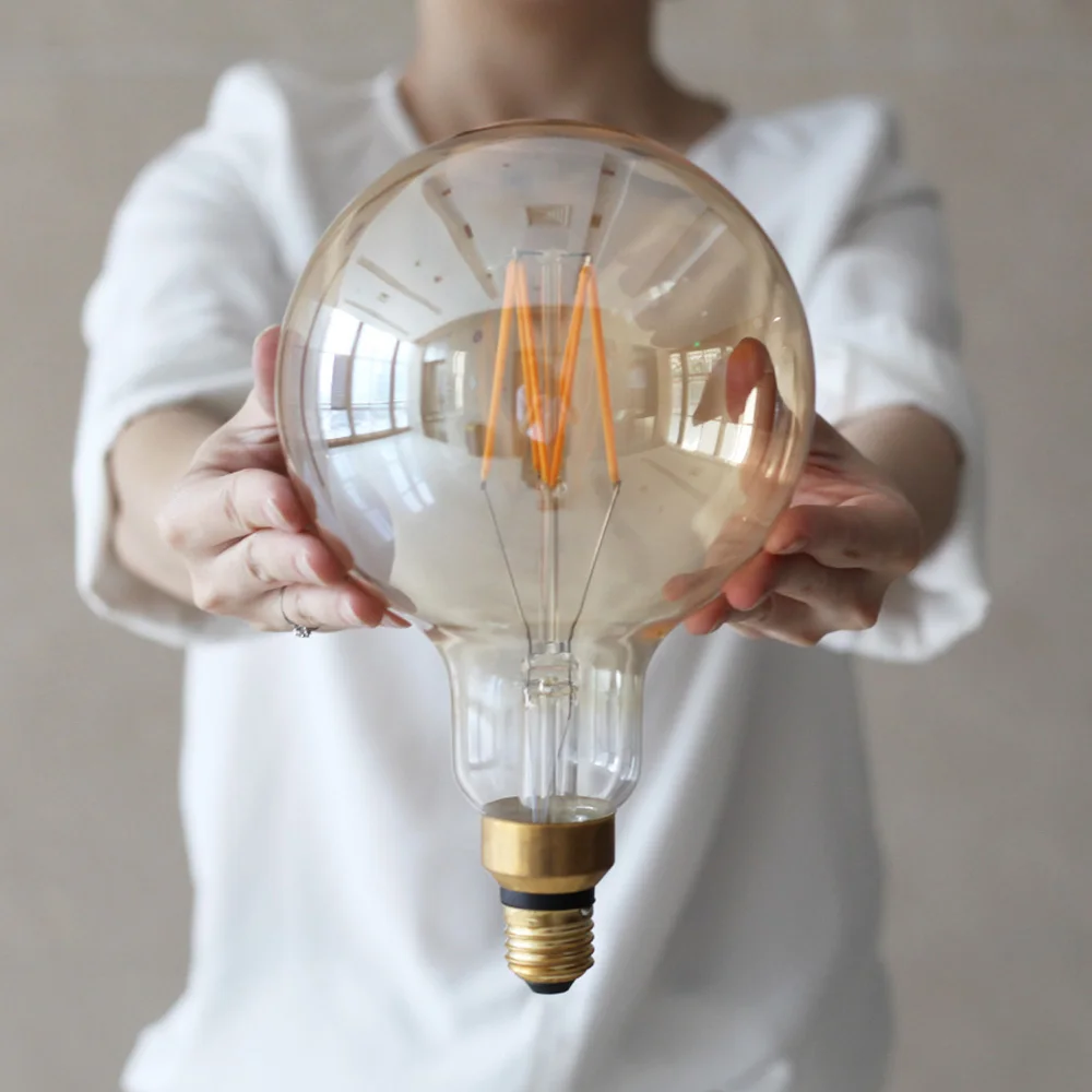 Винтажная Светодиодная лампа накаливания G150 6 Вт 220 В|edison bulb led|bulb ledlight |