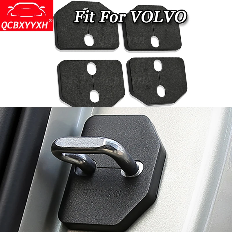 

For VOLVO C30 X60 X90 S40 S60 S80 S90 V40 V60 XC60 2006-2018 QCBXYYXH Car-Styling 4pcs/set Car Door Lock Protective Cover Parts