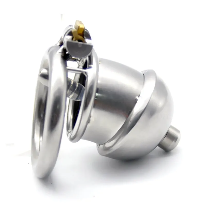 New 304 Stainless Steel Small Male Chastity Device With Urethral Catheter Cock Cage Penis Lock Fetish Bondage Sex Toys For Men
