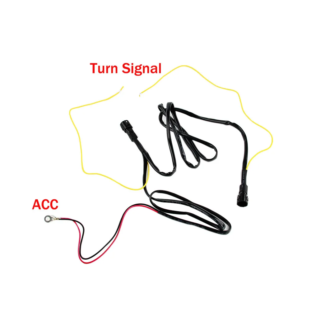2PCS LED Daytime Running Light Waterproof 12v 6 SMD Universal Turn Signal DRL Kit White Yellow Blue Day Light Auto Driving Light