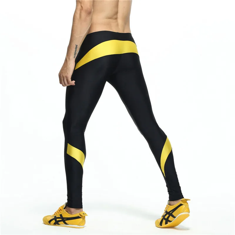 Mens Long Sexy Tight Stretch Pants Fashion Full Length Pant Penis Men