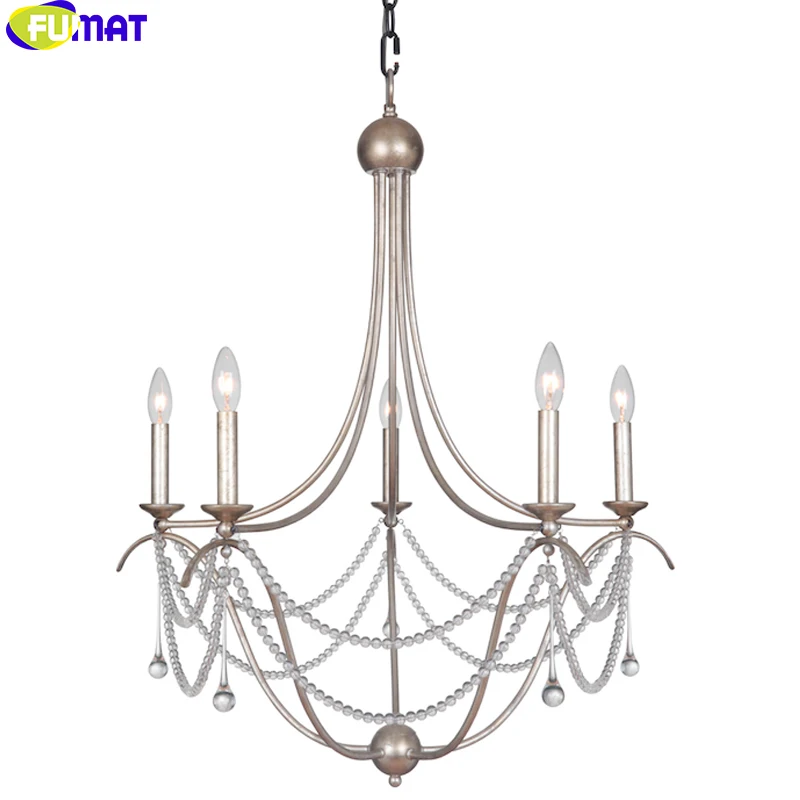 

FUMAT 5-head Simple Pendent Light Brand Orignal Single American Crystal Lamp Dining Room Light Bedroom Lamp Study Room Light