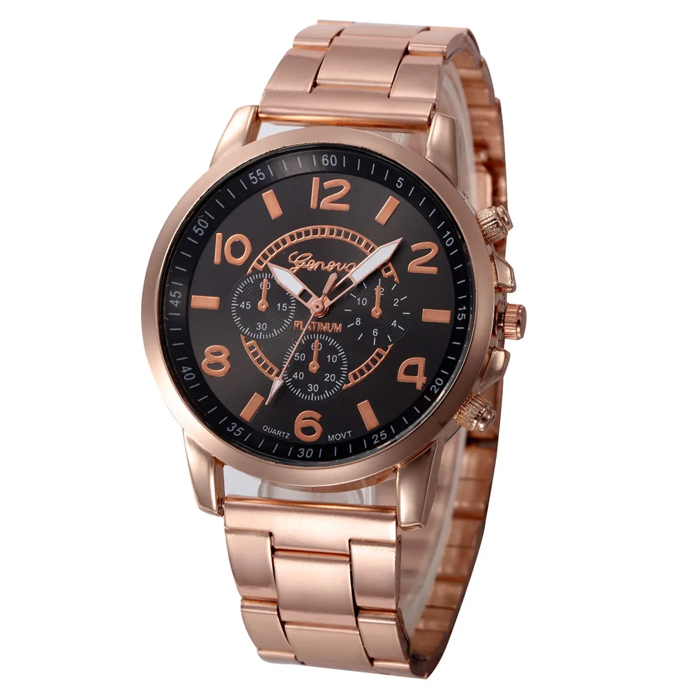 Luxury Women Waterproof Geneva Watch Gold Fashion Design Bracelet