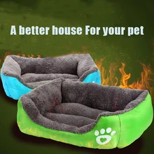 Мягкая согревающая собачья кровать для питомца, теплый питомник, коврик для животных, собачьи корзины, гнездо для щенка, 6 цветов
