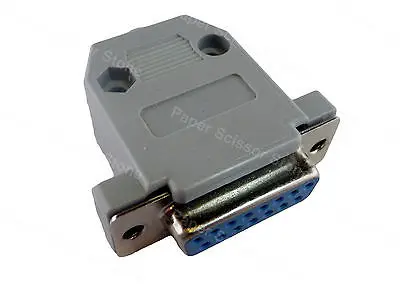 

1pcs DB15 DB15F Female Solder Plug Connector with Shell Hood Hoods Cover