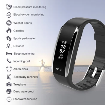 

Fitness Tracker Heart Rate Monitor V07 Smart Bracelet Blood Pressure Activity Tracker Sport Smart Wristband For Android IOS