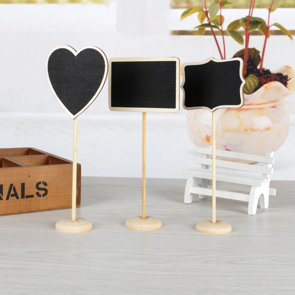 5Pcs Lot Mini Blackboard Lovers Chalkboard Wordpad Message Board 