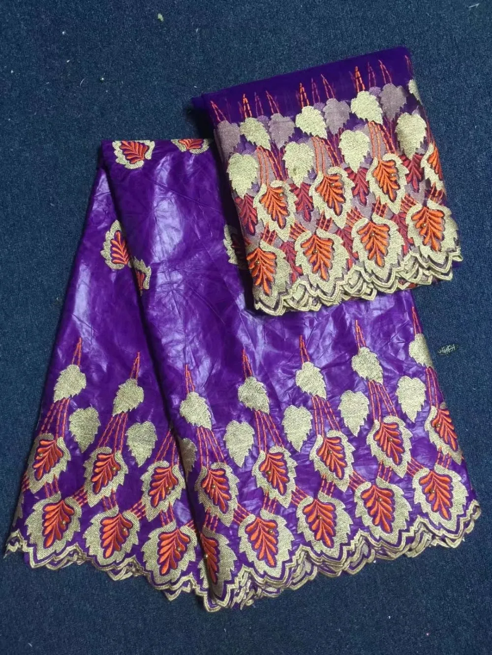 

High Quality African Bazin Riche Lace Fabric For Women Dress Fashion Designs African lace with beads 5yards +2yards WY1-5