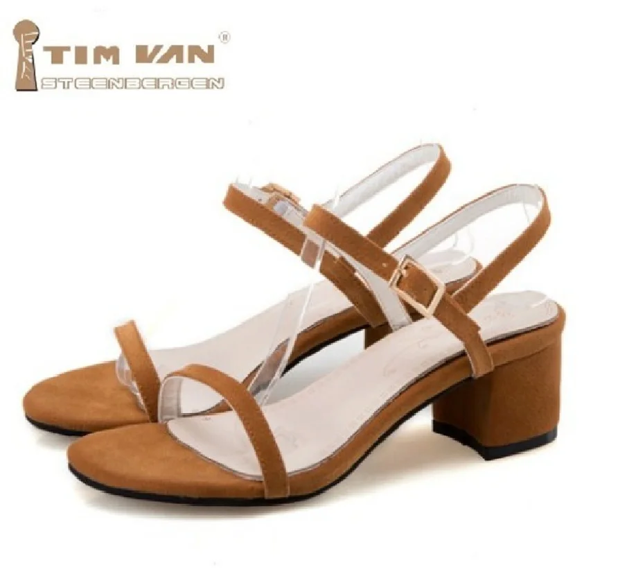 

2018 summer fashion frosted Baotou a word deduction hollow size code custom with high with fine Sandals