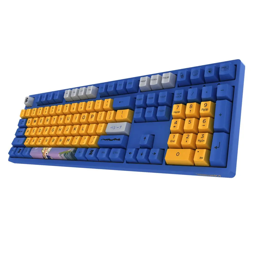 AKKO 3108 V2 DragonBall Z Vegeta 108 Key Dyesub PBT Keycaps Cherry MX Switch Механическая игровая