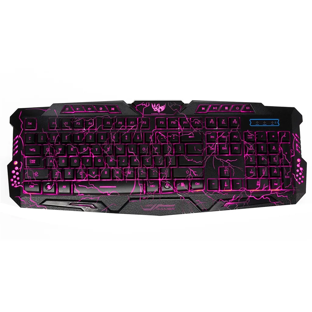 

VOBERRY For HXSJ J60 USB2.0 Cable Mouse Ergonomic Design Game Colour Keyboard Mouse Group Colourful Adjustable Lighting