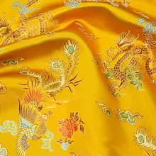 90 см* 100 см парча с изображением дракона жаккардовая ткань для одежды костюм фестиваль упаковка платье парча ткани шелковые ткани