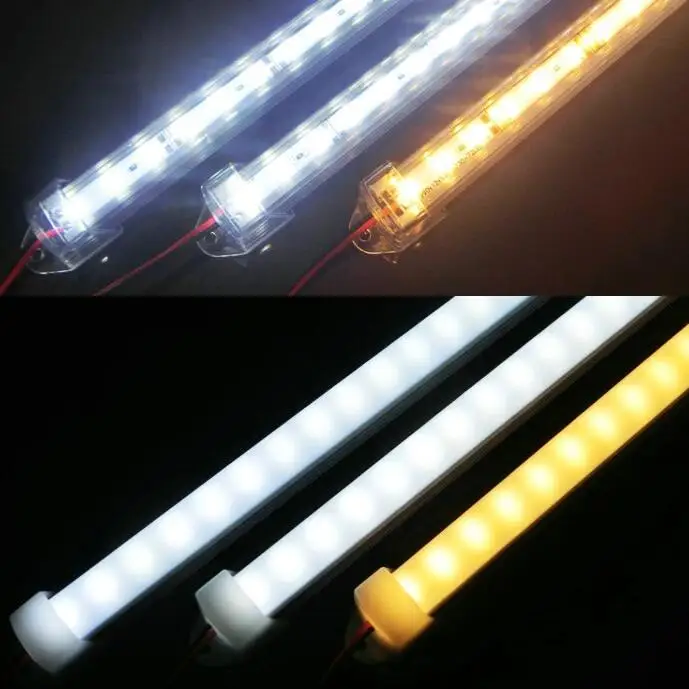 Фонарик 5630SMD холодный теплый белый жесткий стержень 50 см 36 светодиодов