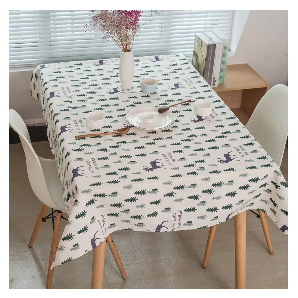 

Tablecloth for table Merry Christmas Rectangular Printed Fabric Tablecloth 140*200cm christmas tablecloth manteles#10