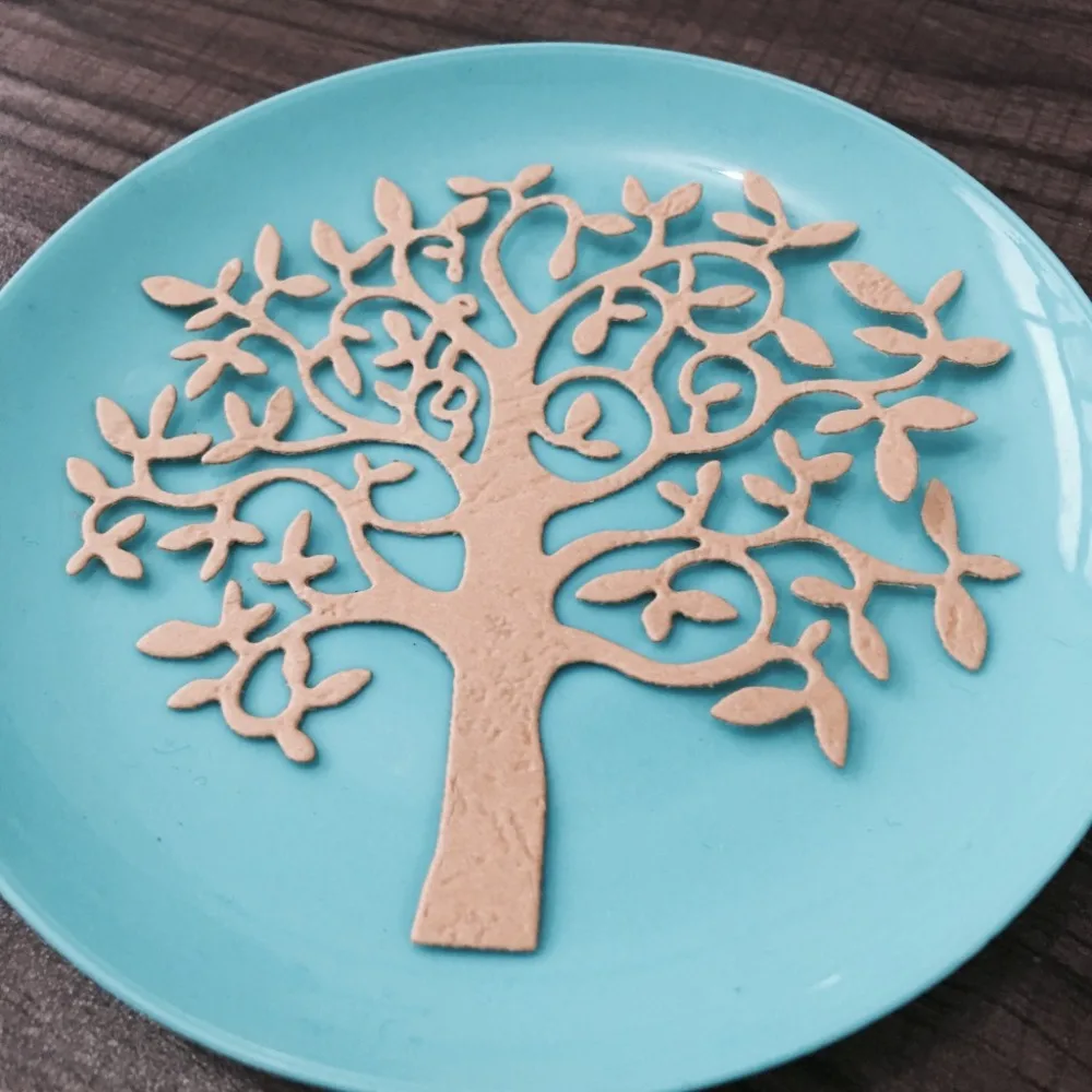 Life Tree листочки для выбивания трафаретов рамка скрапбукинга DIY шаблон Дырокол