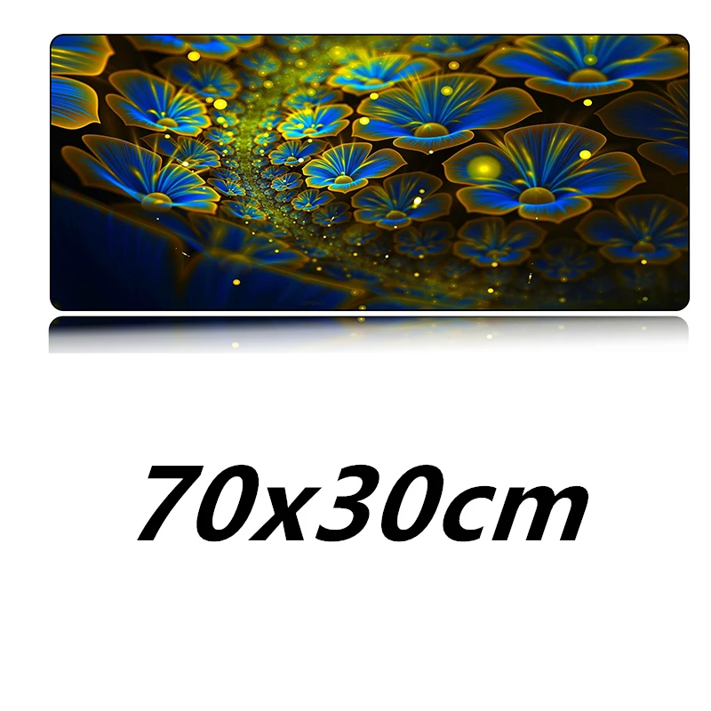 FFFAS Large Fluorescence Flower Blossom Mouse Pad Mat Art Deco Computer Desk Table Mousepad Office