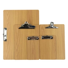 1 шт. A4/A5 размер Деревянный планшет ranodm папка для файлов стационарная доска жесткая доска письменная пластина зажим отчет канцелярские принадлежности