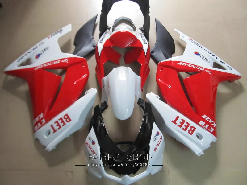 

Top-selling injection mold fairings For Kawasaki ninja 250r 08 09 10-14 2008-2014 white red black EX250 fairing kit PO31