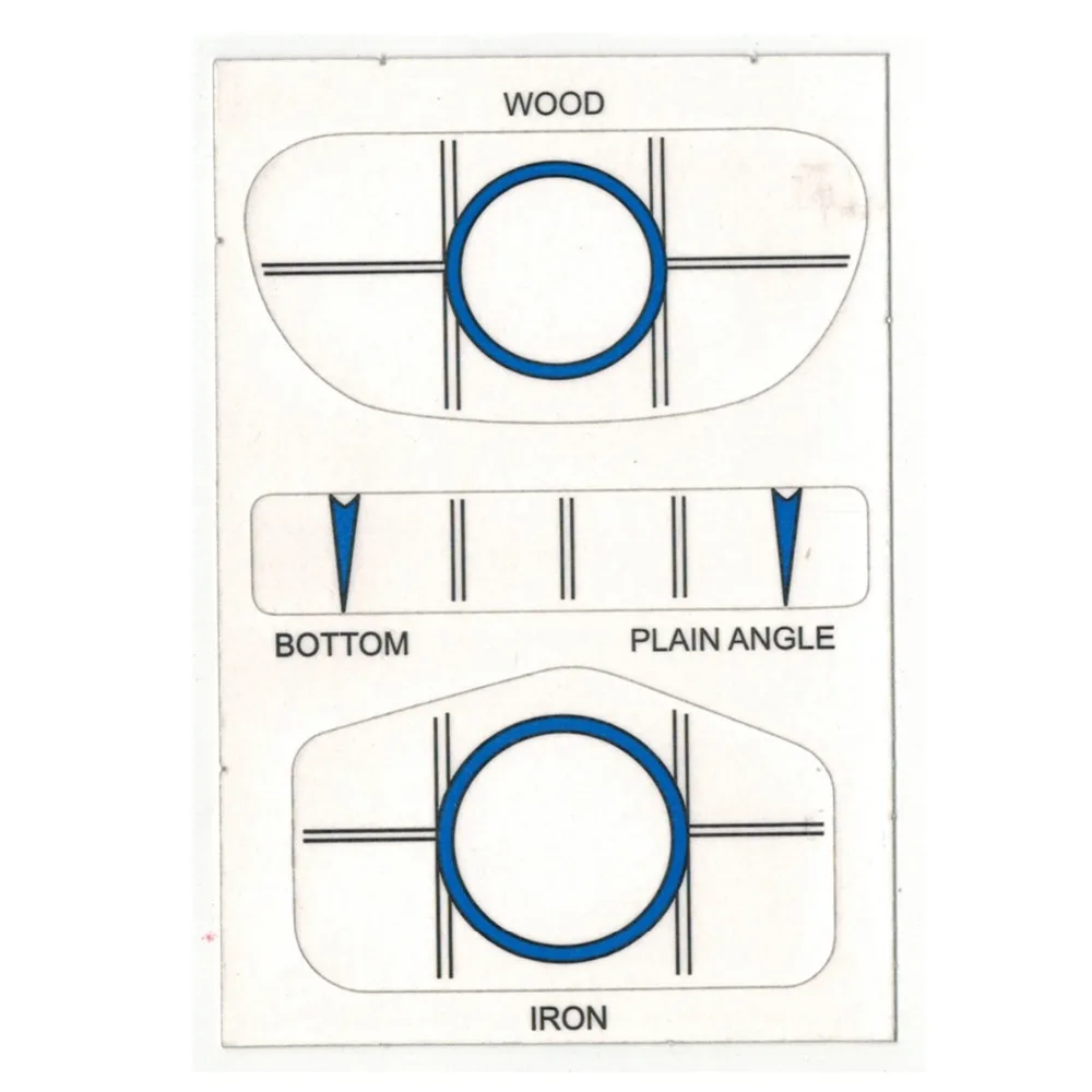 Гольф-клуб метки влияние этикетки целевой Стикеры ленты драйвер Утюг сладкий точка Тесты Бумага Гольф аксессуары