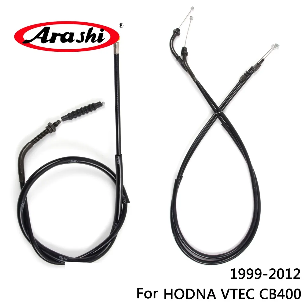 Arashi Throttle Line Clutch Cable Motorcycle Steel Wire Set For HONDA