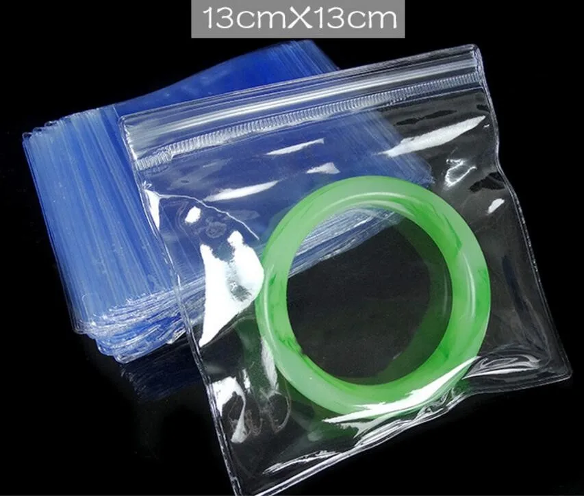 12,6 Qi 100 шт/уп Platic Ziplock мешок Ясный самозапечатываемый ZipLock анти-окисление пластиковый пакет упаковки украшения из ПВХ мешочек ручного изготовления