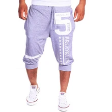 Мужские повседневные шорты для бега с буквенным принтом, мужские шорты