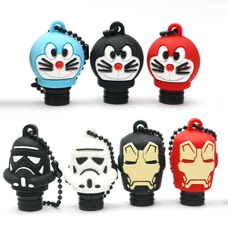 10 шт. 510 капельный наконечник мундштук с силиконовой крышкой Doraemon Iron Star Wars для электронной сигареты Atomizer IJust S Melo 3 Mini и т. д