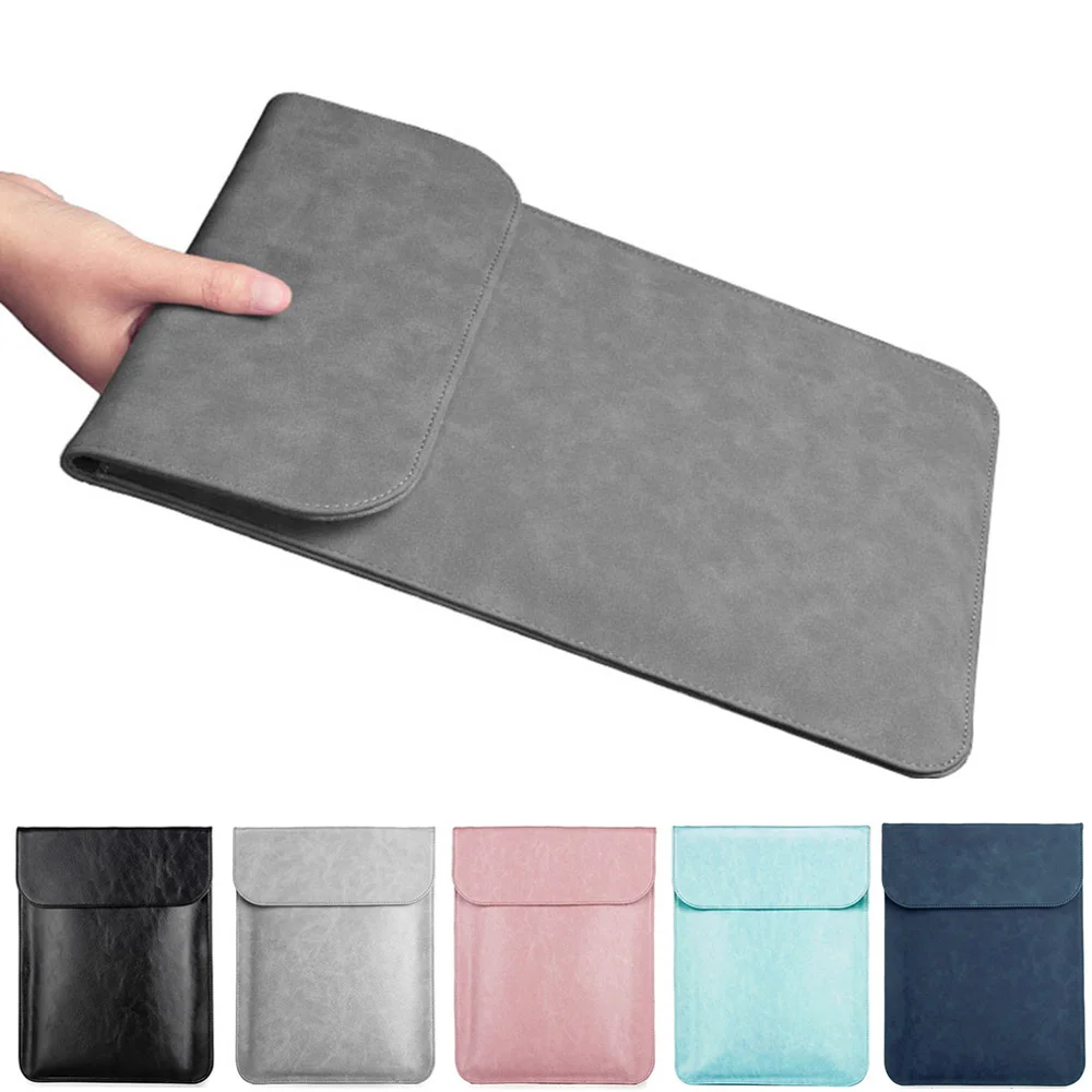 Ультратонкий чехол из искусственной кожи для ноутбука, матовый чехол для MacBook Air Pro retina 11 12 13 15