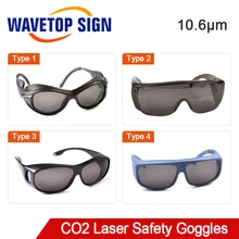 WaveTopSign TCO2 серии 10600nm защитные очки от лазера щит защита для CO2 лазерной резки гравировальный станок