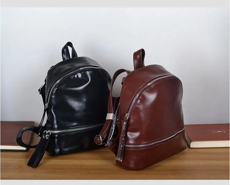 NIGEDU brand Women Backpack vintaeg High quality soft PU leather School Bag for girls Rucksack small Female Travel Backpacks (9)