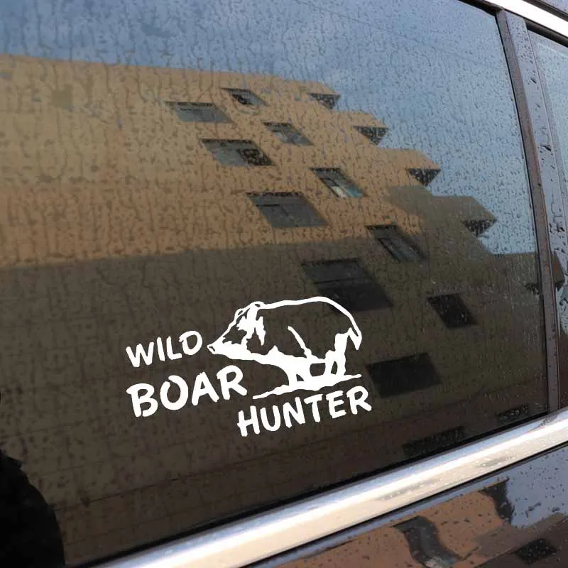 YJZT 12 7 см * 6 9 дикий кабан наклейка HUNTER Матовый Виниловая пленка черный серебристый
