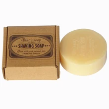 100g Goat Milk Men Bead Shaving Soap Cream Use with Shave Brush Bowl