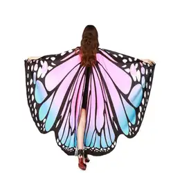 Прямая доставка Горячие для женщин крылья бабочки шарф-Пашмина Нимфа Пикси пончо костюм аксессуар 70925