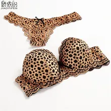 Женское нижнее белье, сексуальное, кружевное, золотое, леопардовое, искушение, чашка ABC, бюстгальтер, наборы, вышивка, бюстгальтер, короткие наборы, т трусики, нижнее белье, пуш-ап, комплекты бюстгальтеров