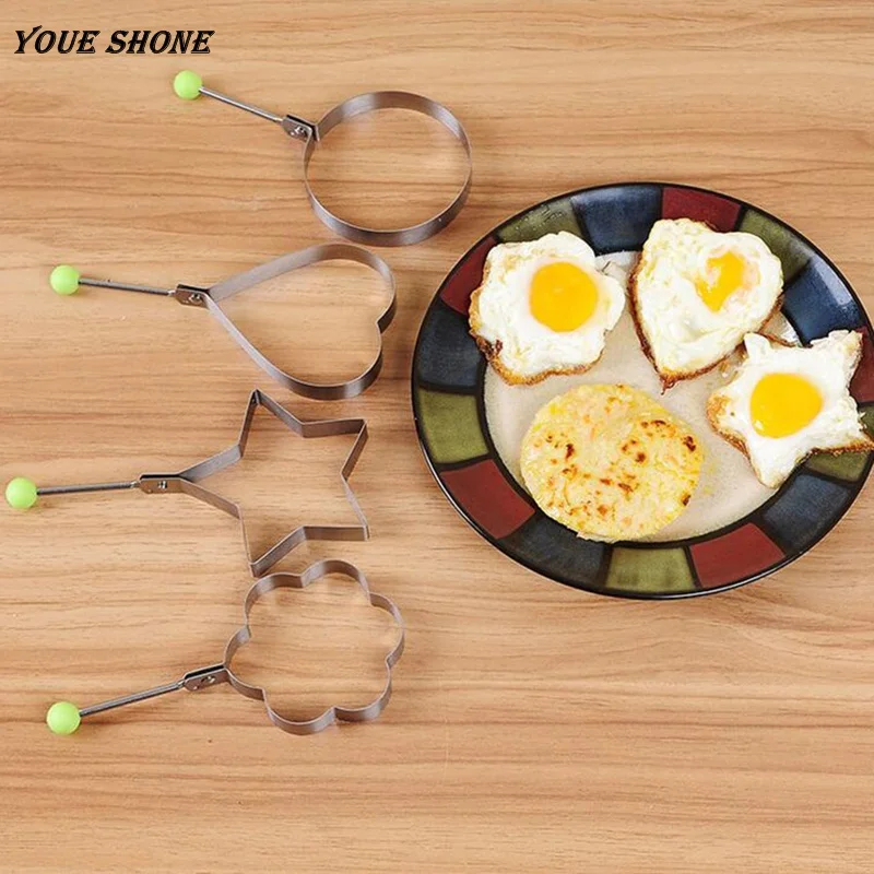 Youe shone Egg Pie Mould DIY Shaped Shaper Fried Egg Mold Ring Cooking Tools Stainless Steel