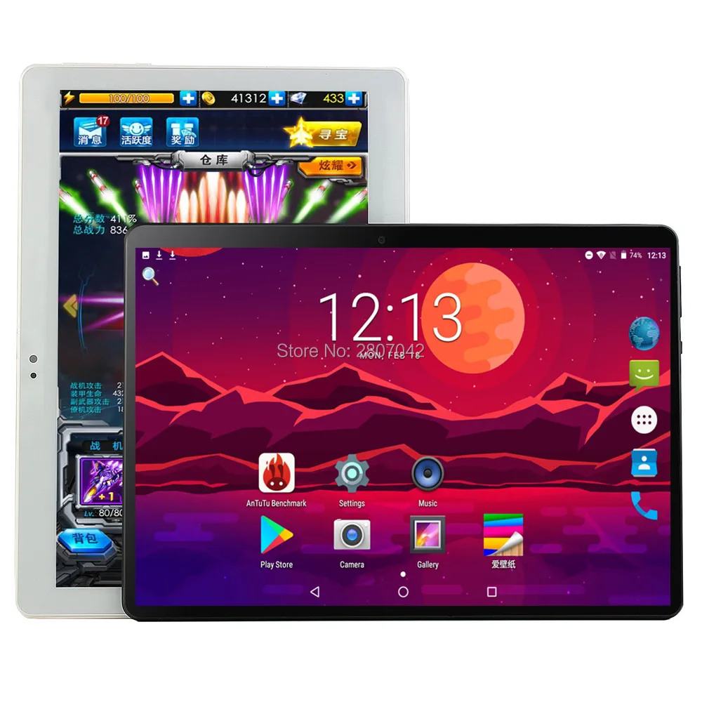 

10 inch Tablets Android8.0 Octa Core Ram 6GB ROM 128GB Dual Camera 8MP Dual SIM Tablet PC Wifi GPS bluetooth phone