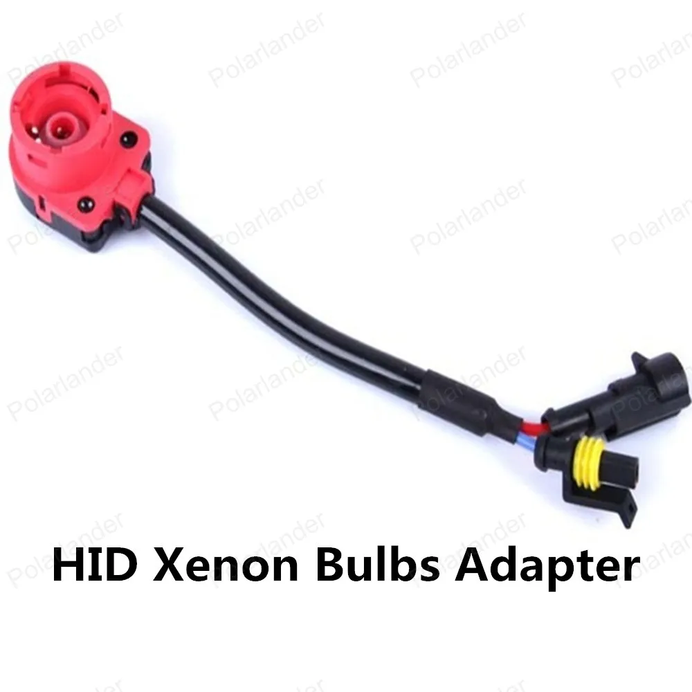 

Polarlander 2pcs 100% New Holders HID Sockets Wiring Harness Bulbs Adapters D2S D2R D2C Connector HID Xenon Bulbs Adapter