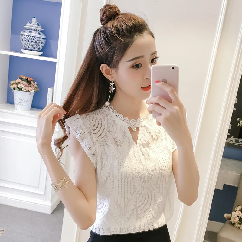 2017 autumn women black white blouse sleeveless o neck sexy lace floral ladies tops shirt clothing plus white-cotton-lace-top : image 2017 autumn women black white blouse sleeveless o neck sexy lace floral ladies tops shirt clothing plus white-cotton-lace-top