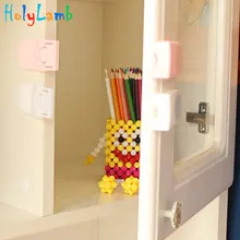 Детские защитные замки, ящики для дверей шкафа, детская защита, пластиковый замок безопасности, белый, розовый, прямоугольный замок, Детская безопасность