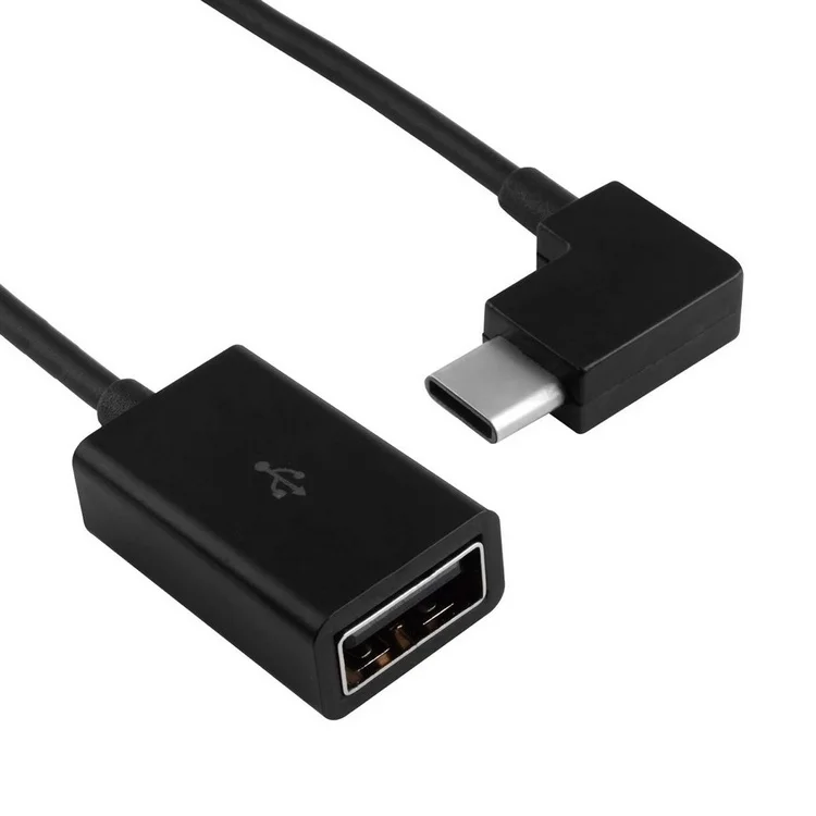 Direito Angular de 90 Graus USB 3 1 tipo c Tipo C para 2 0 feminino OTG кабель 10 см Celular планшет и ноутбук|usb 3.1|usb