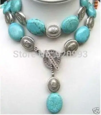 

FREE SHIPPING>>>@ W&O Wholesale ***WOW!!Genuine Tibet silver stone Necklace Choker