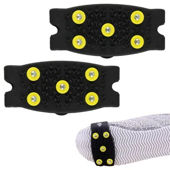 

2018 Hot Snow Ice Climbing Anti Slip Spikes Grips Crampon Cleats 5-Stud Shoes Cover Safety & Survival Z905