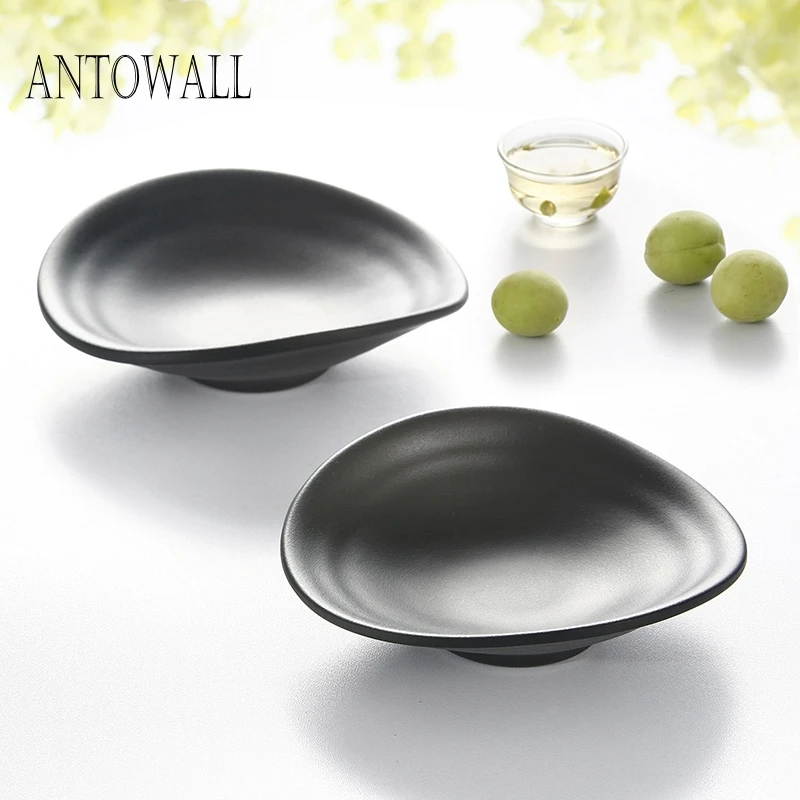 

ANTOWALL 4pcs/set Melamine Dish Plate Wasabi Condiment Salad Sauce Plastic Bowl Dish Restaurant Tableware Hotel Supplies