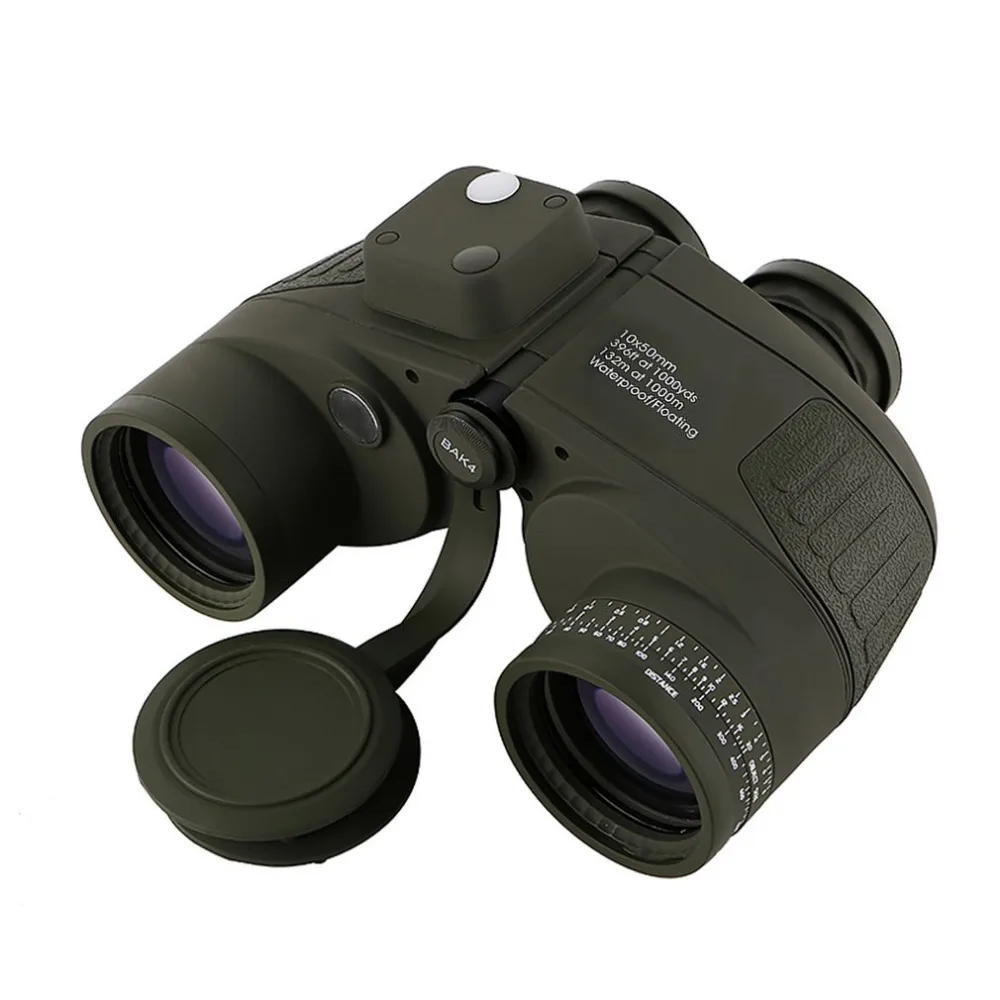Professional Focusing Military Telescope Binoculars With font b Electronic b font Compass Waterproof Fogproof Floating Telescope
