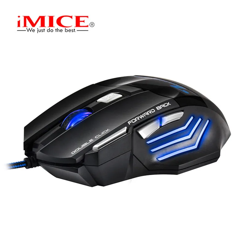 IMICE профессиональная Проводная игровая мышь X7 7 кнопок 3200 DPI светодиодный