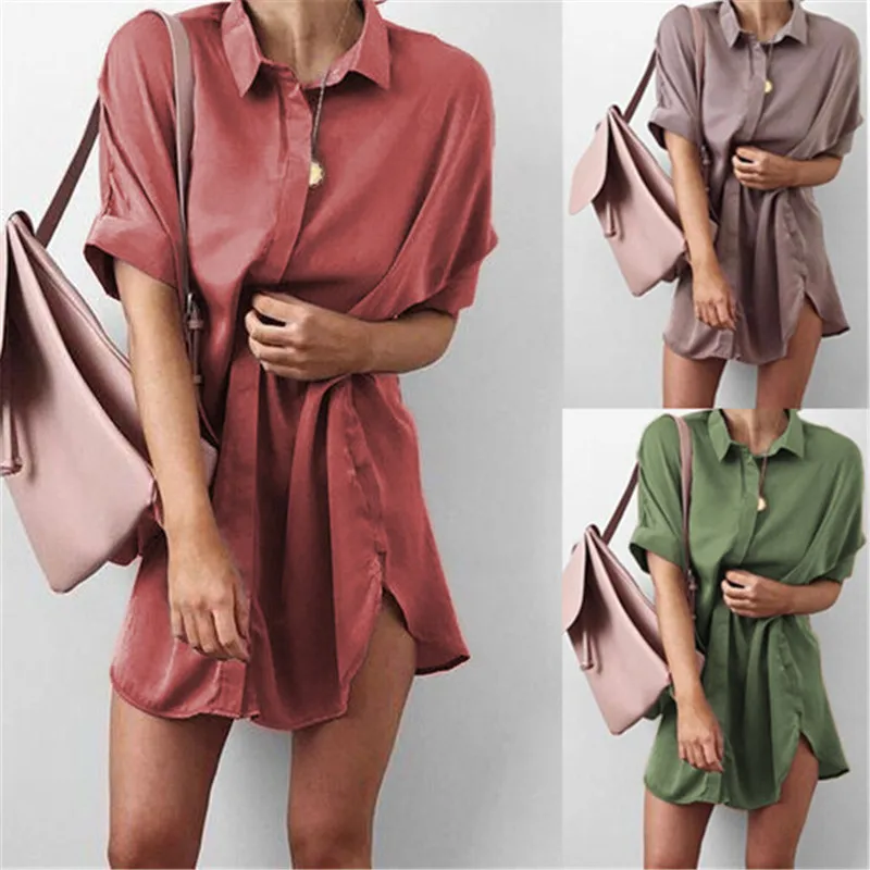 4-Colors-Short-Sleeve-Maternity-V-neck-chiffon-blouse-summer-fashion-casual-solid-Color-shirts-loose (3)