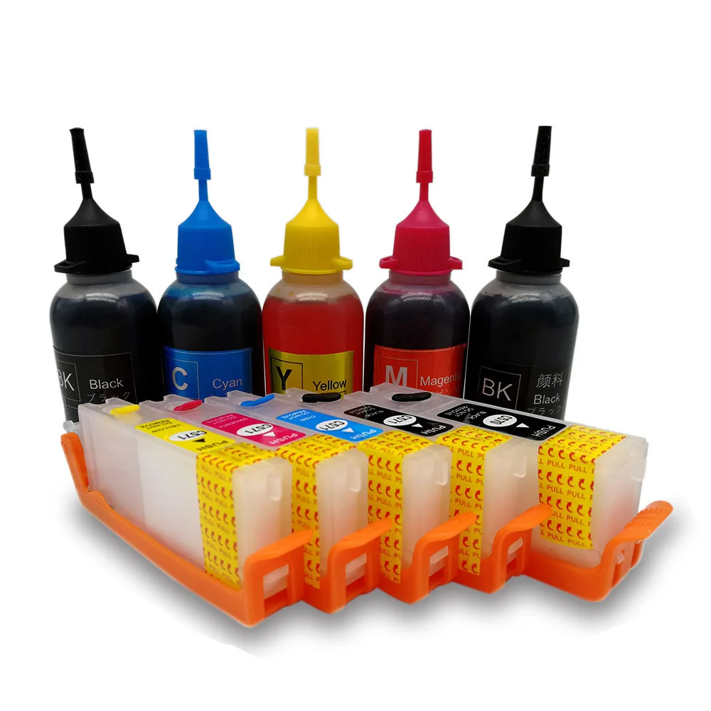 

5 Colors PGI-770 CLI-771 Ink Refill Kit For Canon PIXMA MG5770 MG6870 printer With ARC Chips