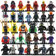 Marvel Avengers Super Heroes Figures Batman Iron Man Black Widow Hulk Joker Lepin Building Blocks Model